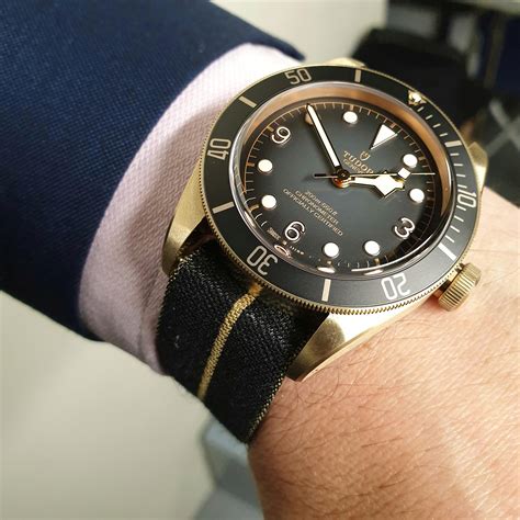 replacement nato strap for the tudor black bay bronze|tudor black bay replacement strap.